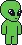 Original pixel-art Alien DEGEN