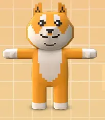 Matching 3D Doge character model