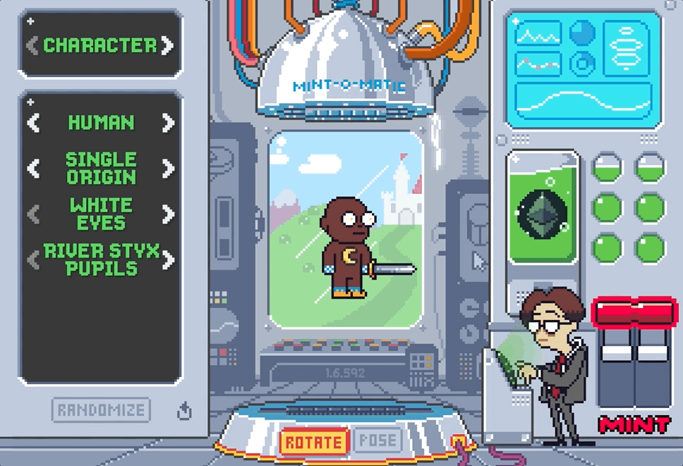 Mint-O-Matic character creator